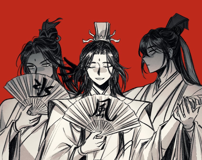 shi qingxuan, ming yi, and shi wudu (tianguan cifu) drawn by flclrnldudnj
