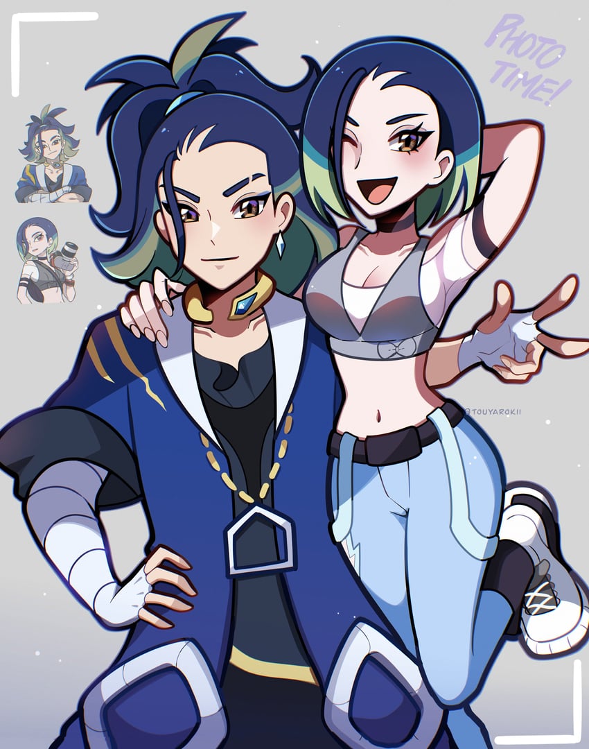 adaman and perrin (pokemon and 2 more) drawn by touyarokii