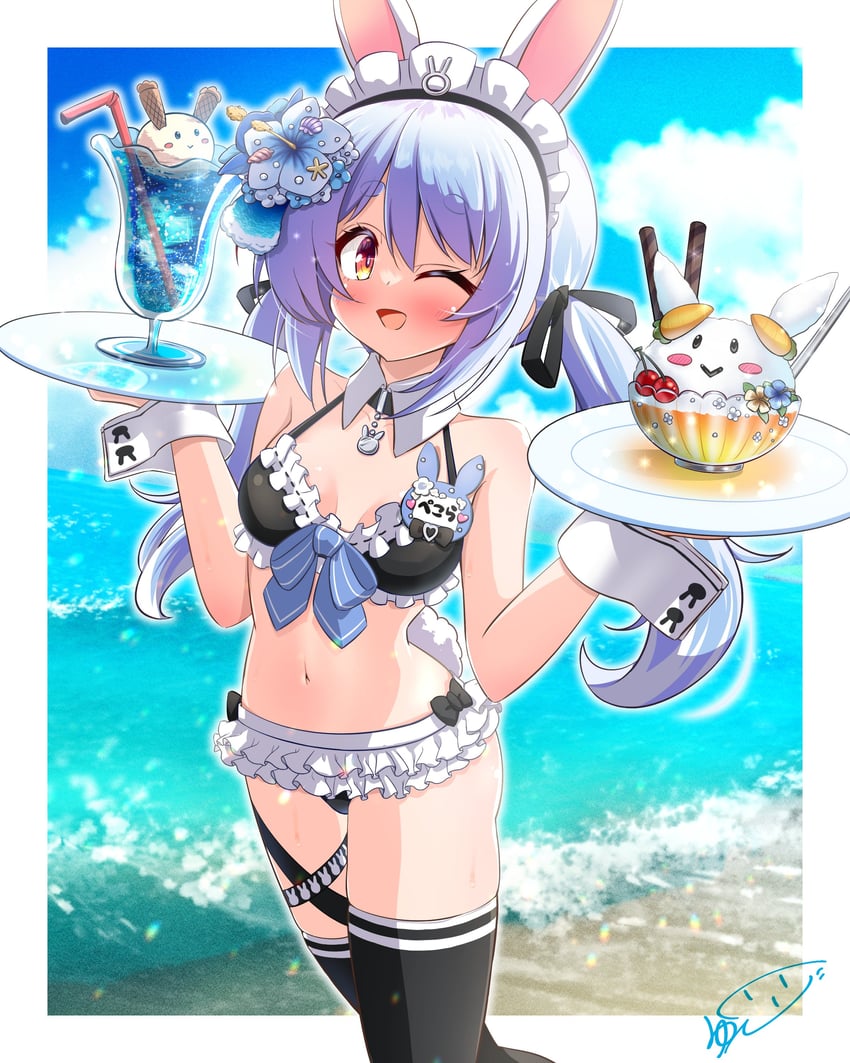 usada pekora (hololive) drawn by jun_(noiji_guren_0220)