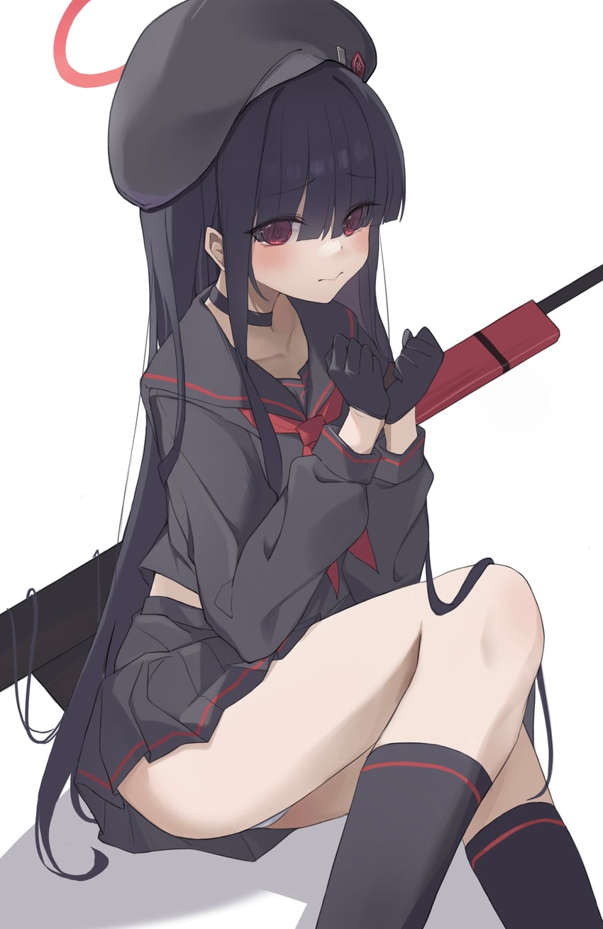 justice task force member (blue archive) drawn by kkurovo