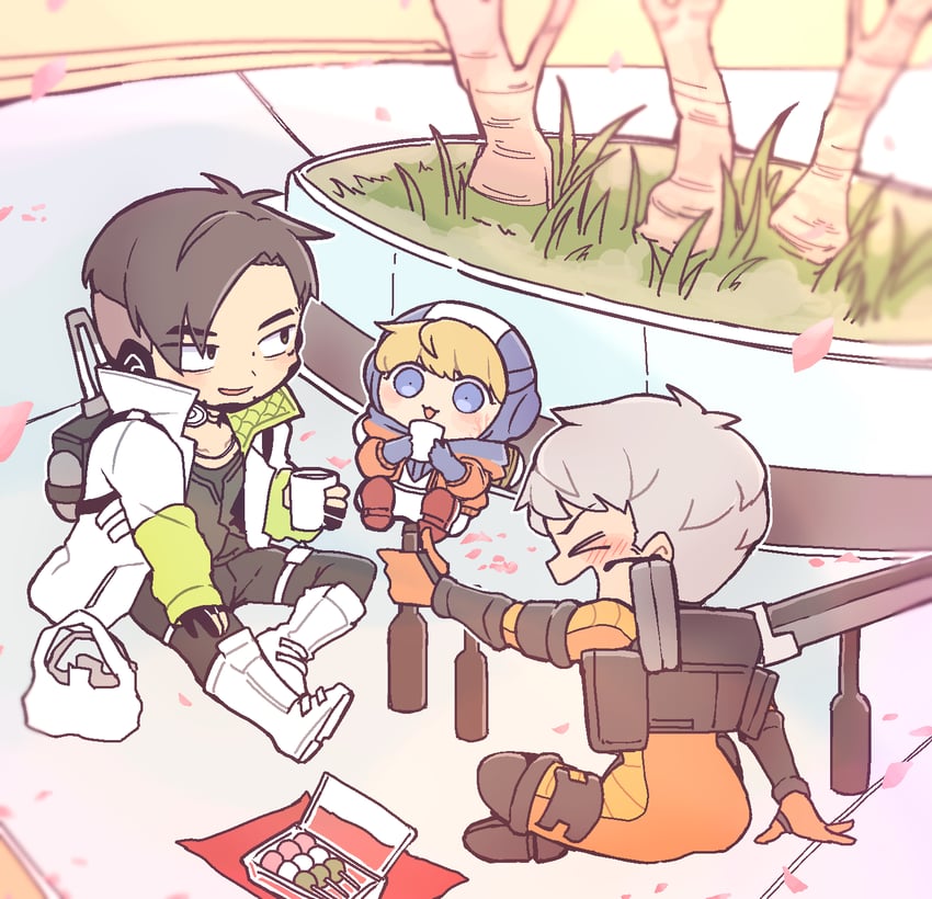 wattson, crypto, and valkyrie (apex legends) drawn by nojima_minami