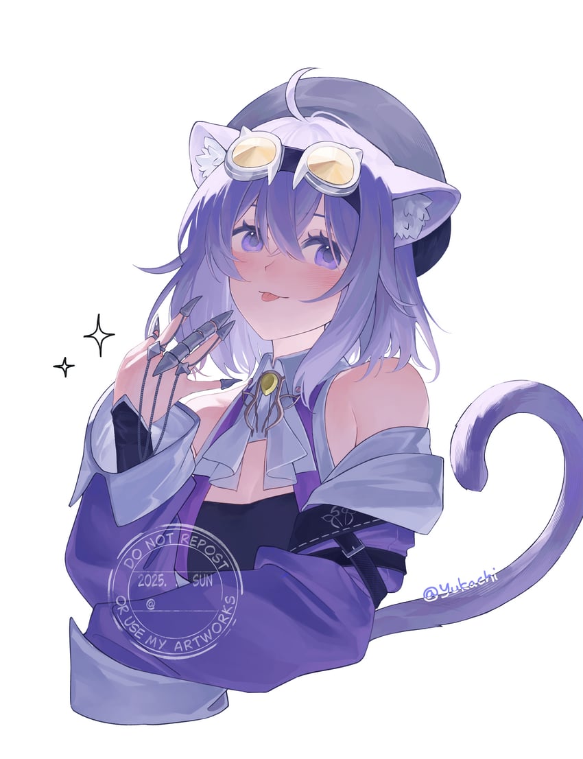 nekomata okayu and raora panthera (hololive and 1 more) drawn by yukachiee