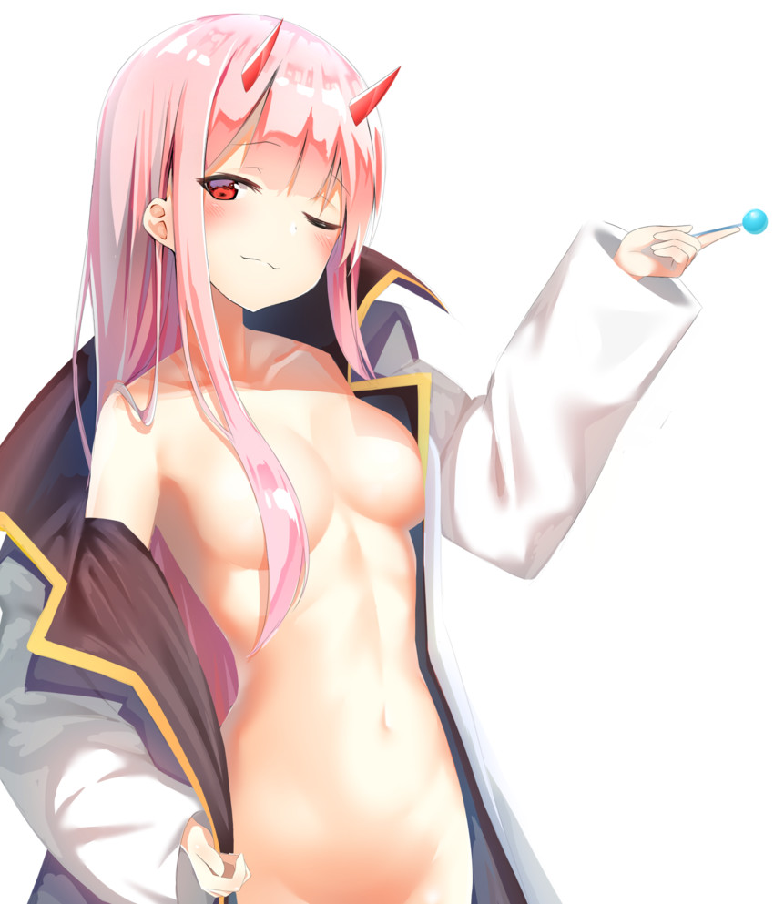 zero two (darling in the franxx) drawn by kurotobi_rarumu