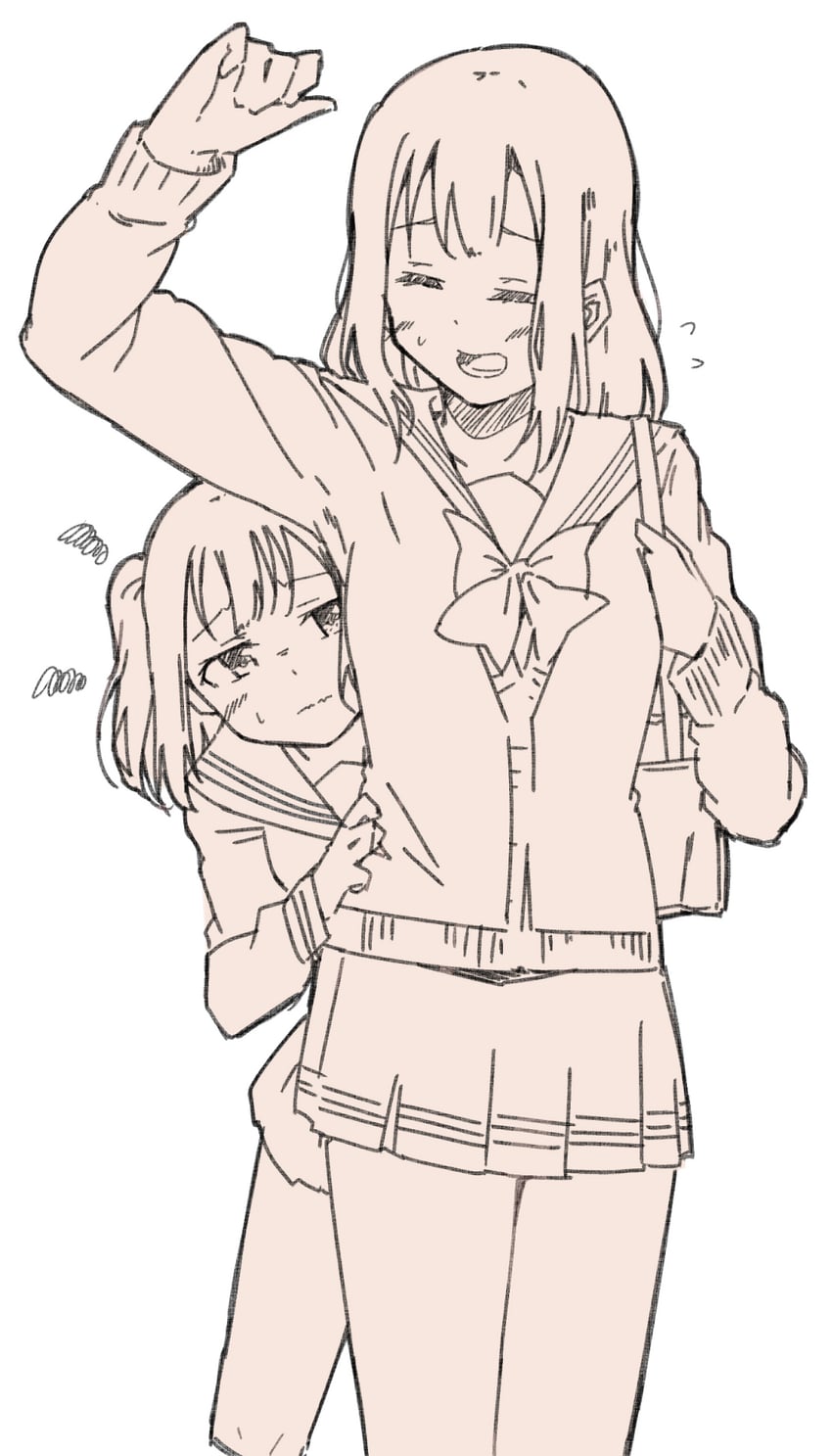 tsushima yoshiko and kurosawa ruby (love live! and 1 more) drawn by liz_(piyoko_piyop)