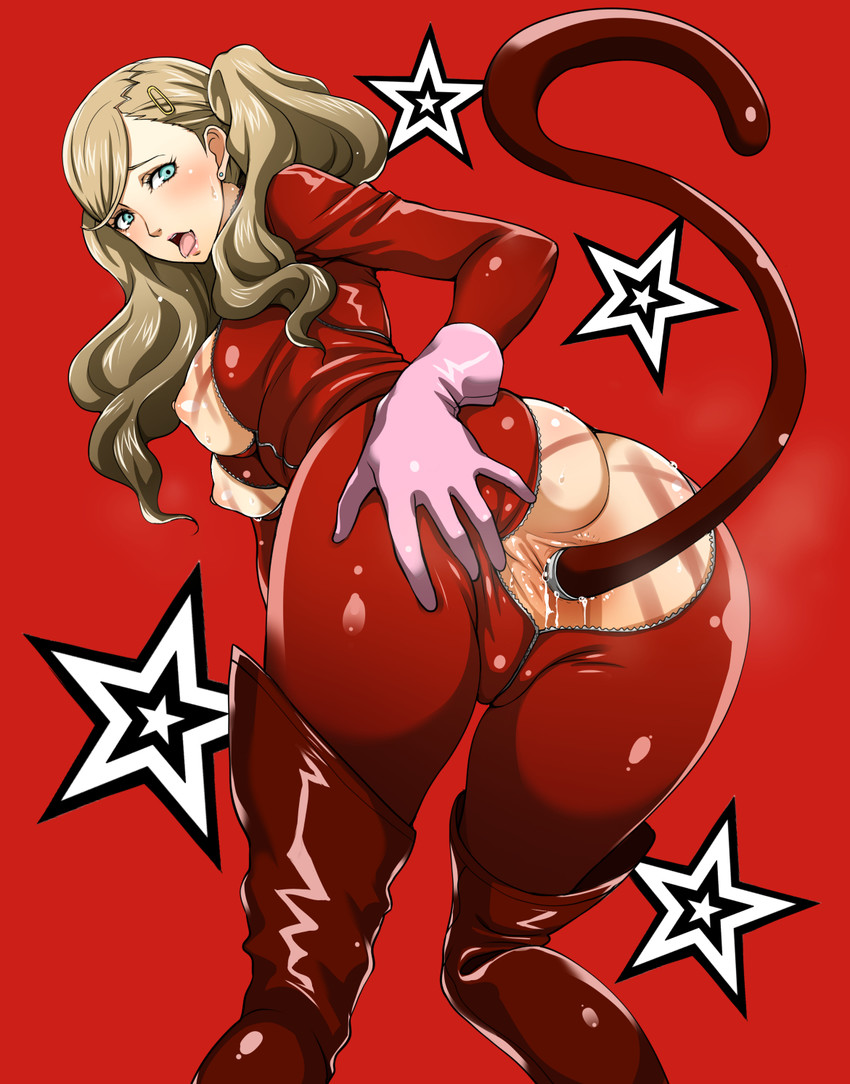 takamaki anne and panther (persona and 1 more) drawn by monpuchi