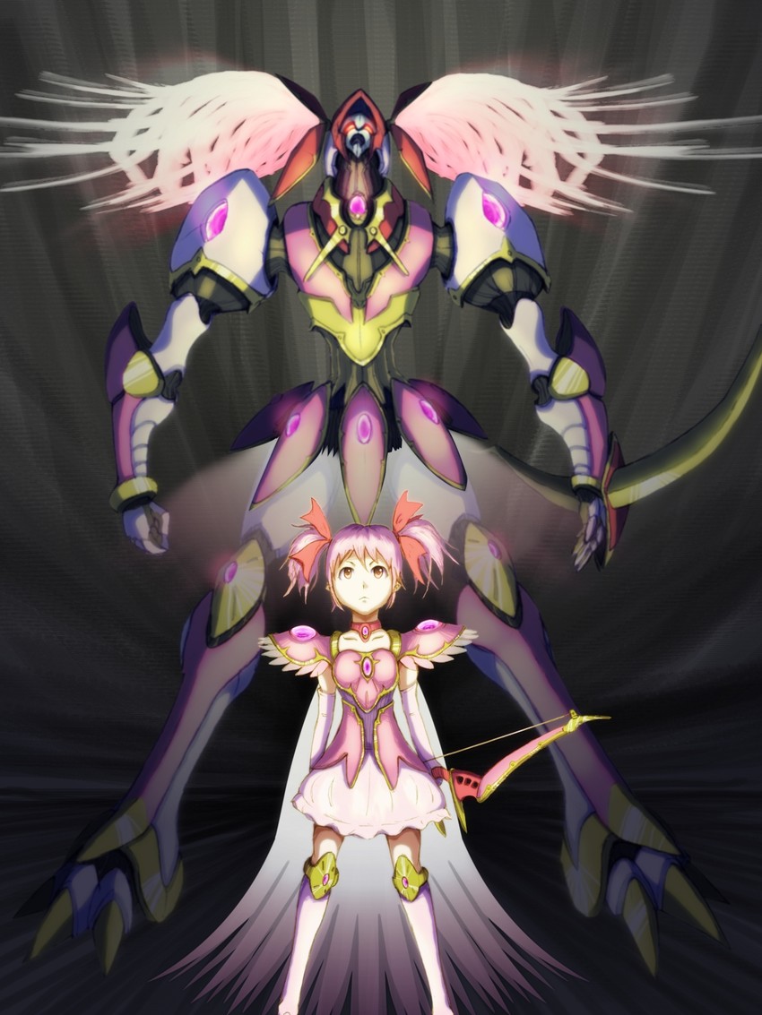 kaname madoka (mahou shoujo madoka magica and 1 more) drawn by sakusakusakurai