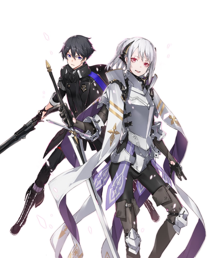 kai sakura vento and jeanne e anise (naze boku no sekai wo daremo oboeteinai no ka?) drawn by neco