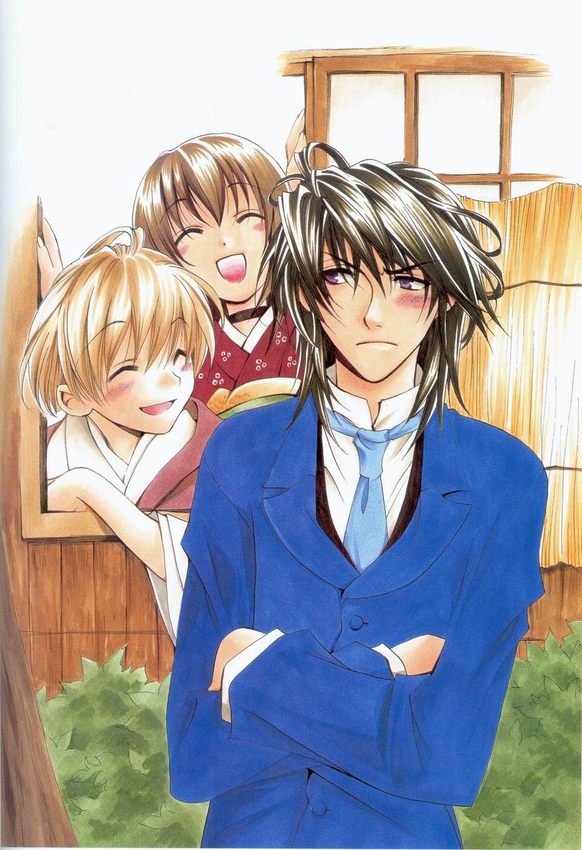 haruka, youko, and ichinomiya kantarou (tactics) drawn by higashiyama_kazuko and kinoshita_sakura