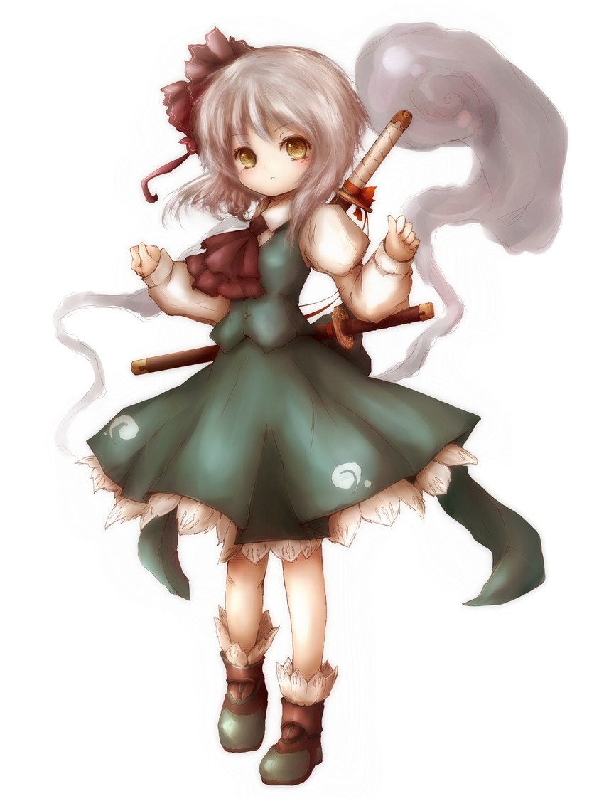 konpaku youmu (touhou and 1 more) drawn by amano_jack