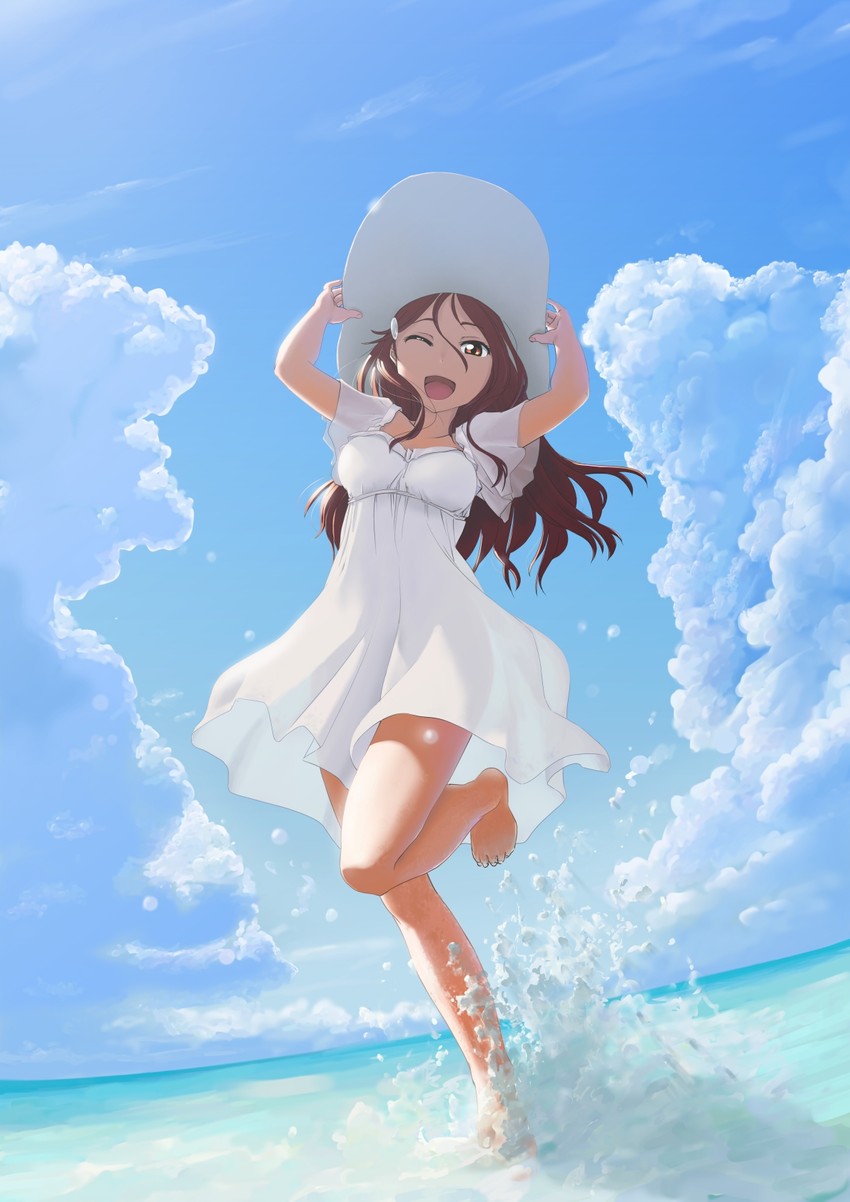 sakurauchi riko (love live! and 1 more) drawn by une