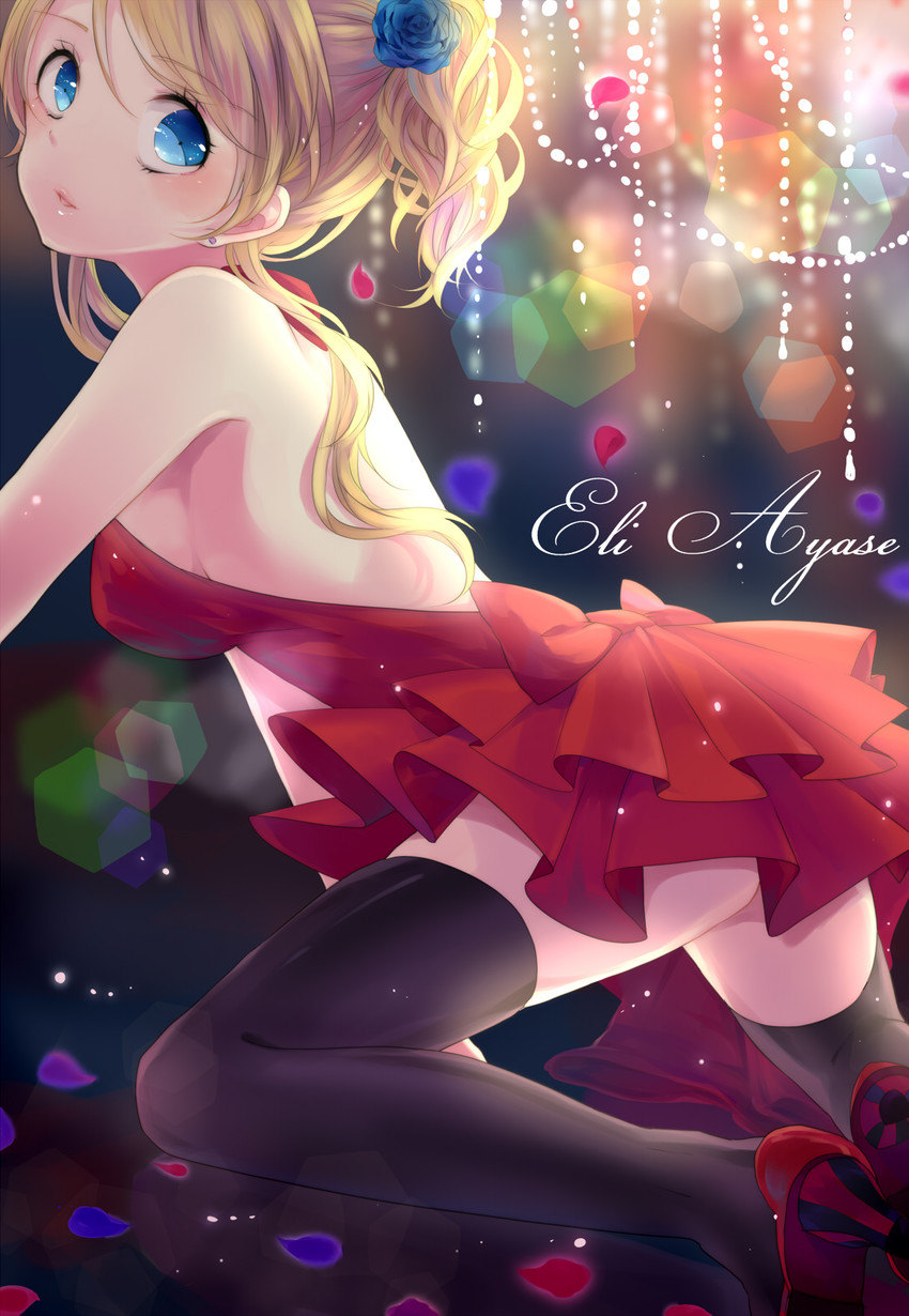 ayase eli (love live! and 1 more) drawn by shiki_hinako