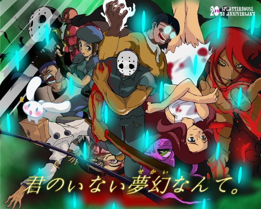 cinnamoroll, jill valentine, nobi nobita, faust, shuma gorath, and 5 more (guilty gear and 10 more) drawn by bonus-kun_(artist)