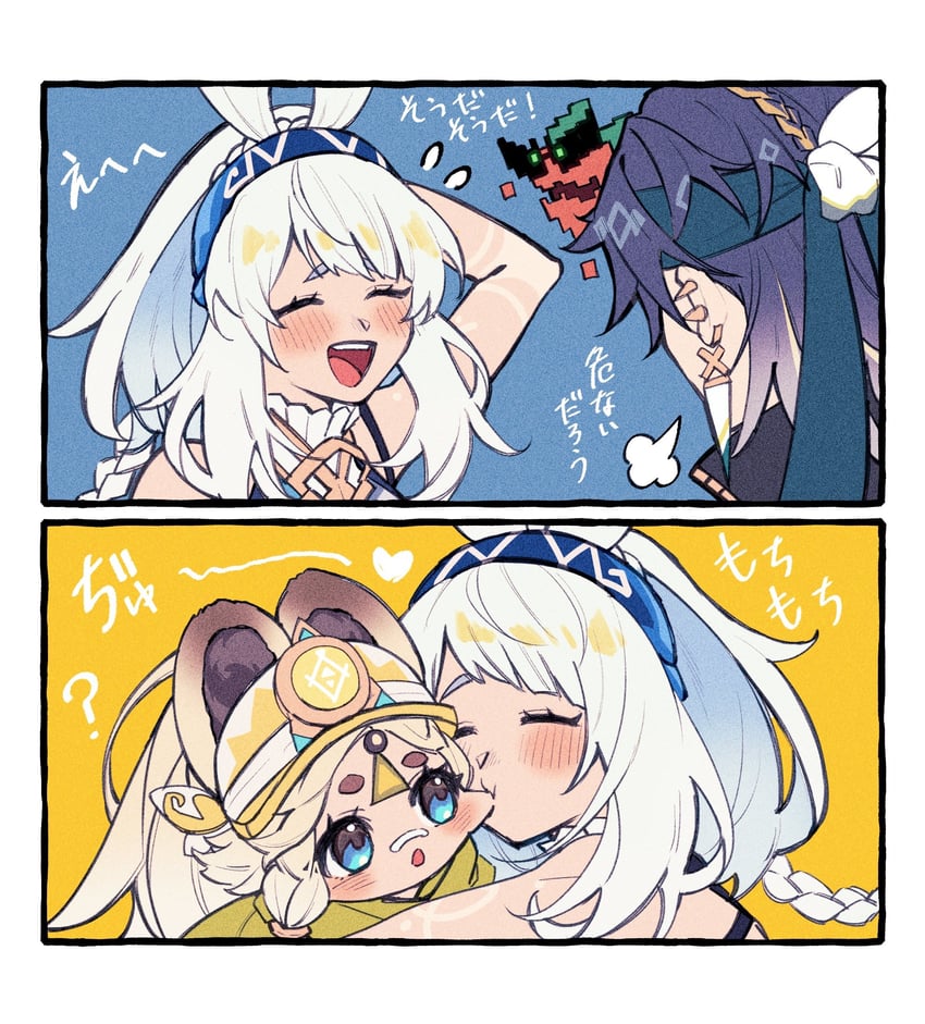 mualani, kinich, and kachina (genshin impact) drawn by candy_0229