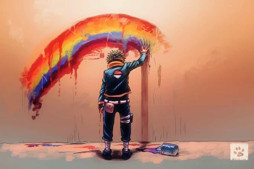 uchiha obito (naruto and 1 more) drawn by kei-hos