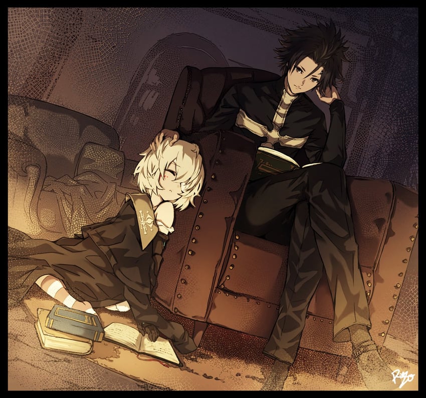 ahat and sol (ta ga tame no alchemist) drawn by rinzo