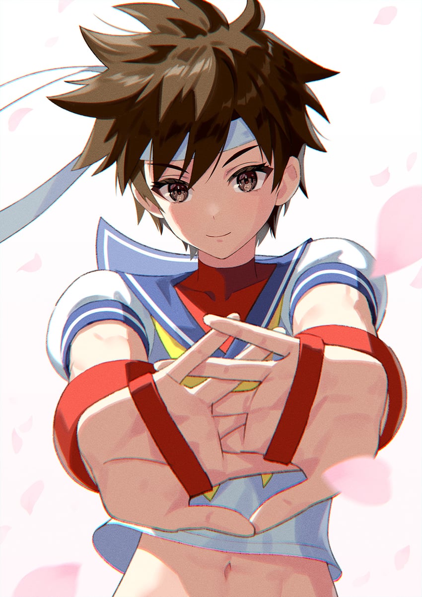 kasugano sakura (street fighter and 1 more) drawn by yagi2013