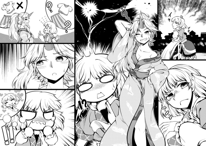 mizuhashi parsee and hoshiguma yuugi (touhou and 1 more) drawn by 0-den