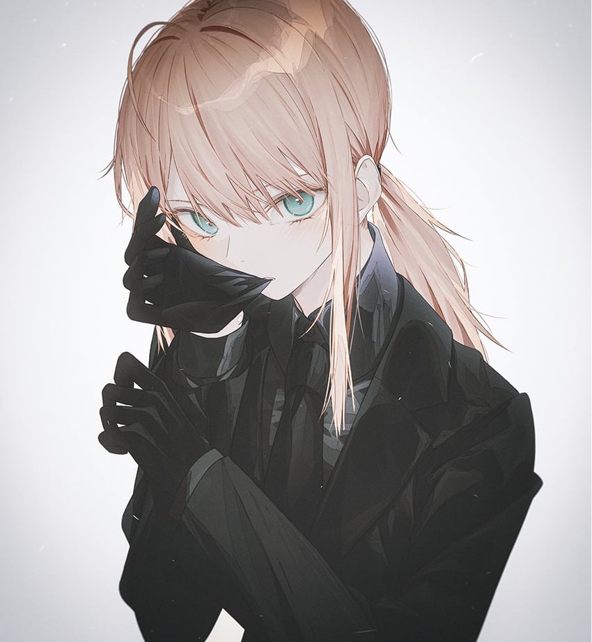artoria pendragon and saber (fate and 1 more) drawn by fov_ps