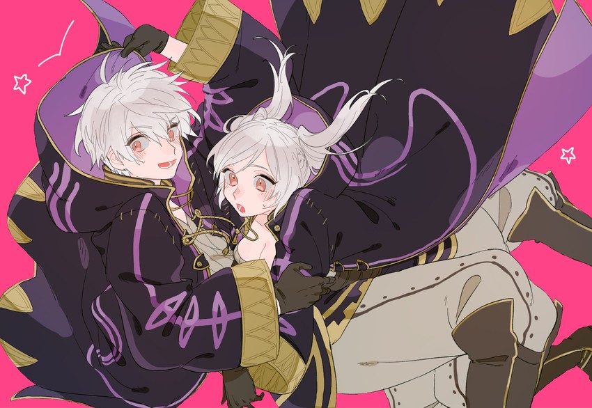 female robin and male robin (fire emblem and 1 more) drawn by itou_(very_ito)