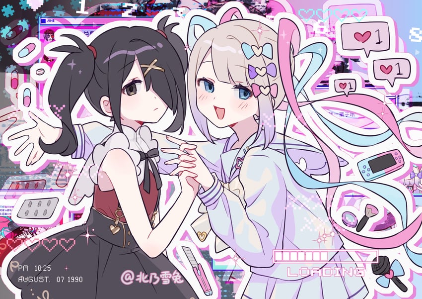 chouzetsusaikawa tenshi-chan and ame-chan (needy girl overdose) drawn by kitano_yukiusagi