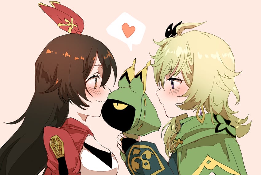 amber, collei, and cuilein-anbar (genshin impact) drawn by mirrrrr