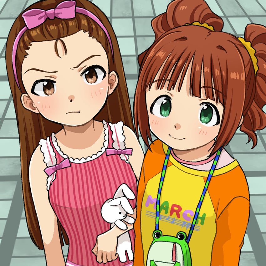 minase iori, takatsuki yayoi, and usa-chan (idolmaster and 1 more) drawn by naruse_ill