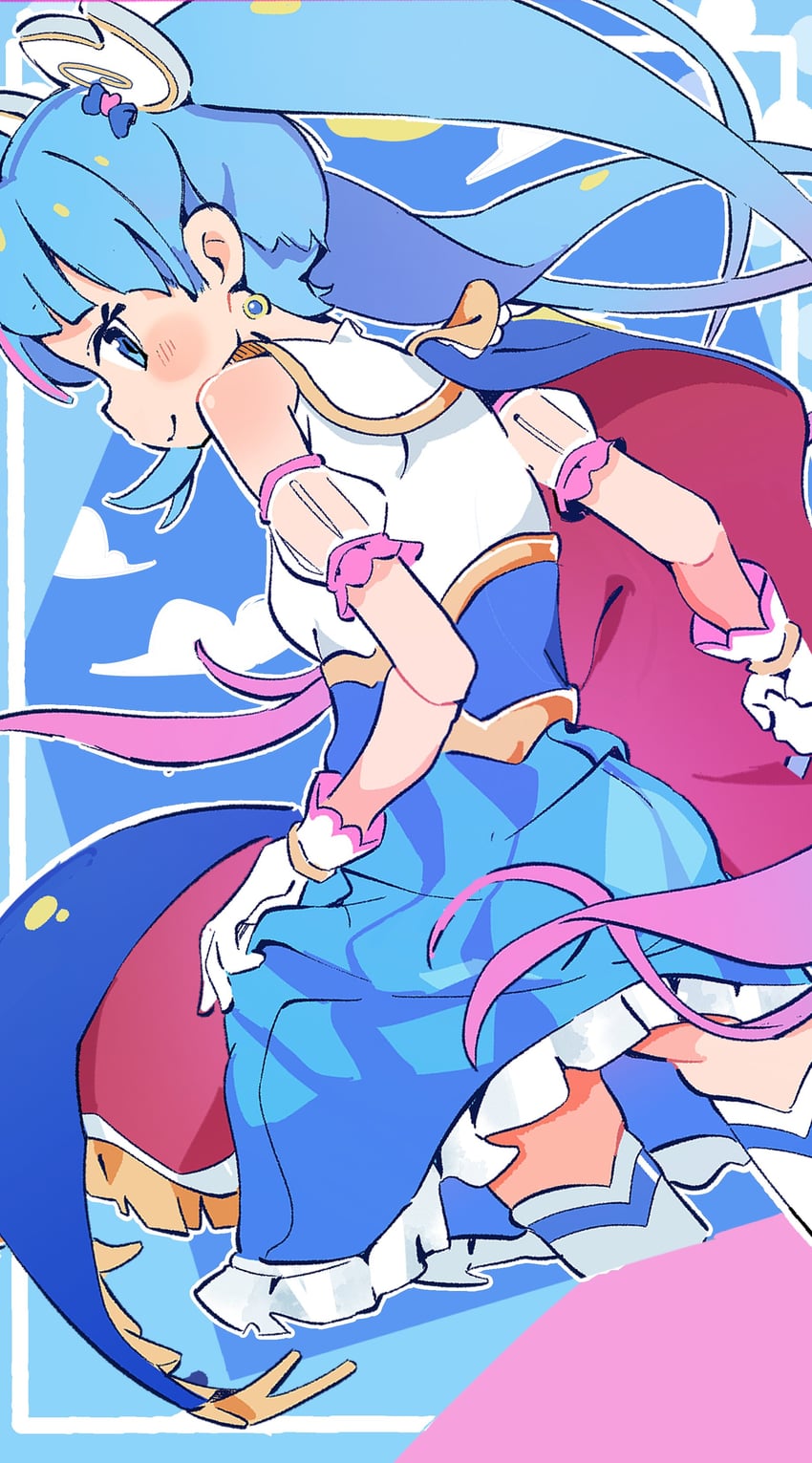 sora harewataru and cure sky (precure and 1 more) drawn by ranirani