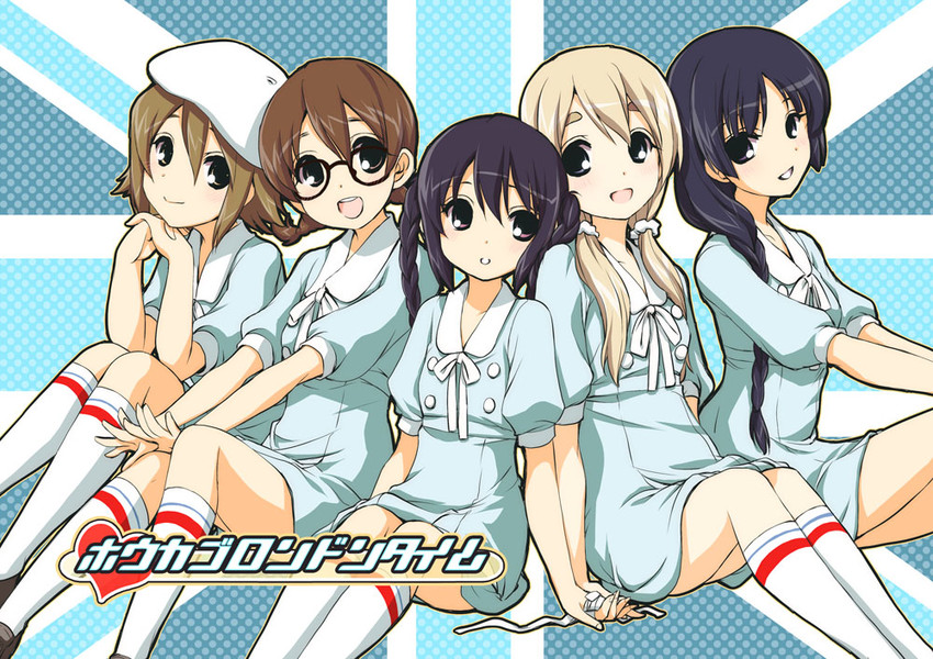 akiyama mio, nakano azusa, hirasawa yui, tainaka ritsu, and kotobuki tsumugi (k-on! and 1 more) drawn by fujieda_miyabi