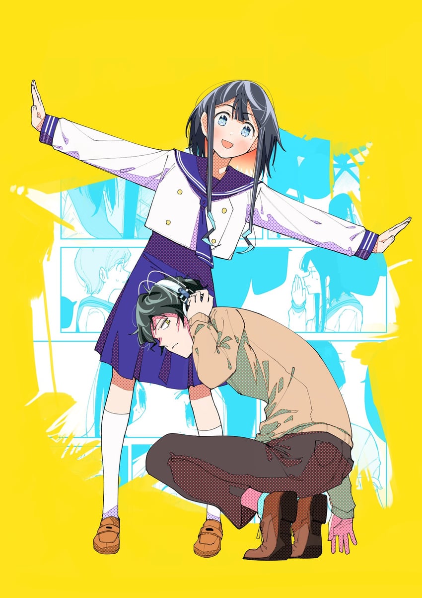 amou akane and fuyumine kaoru (r15+ ja dame desu ka?) drawn by uraya_nagi