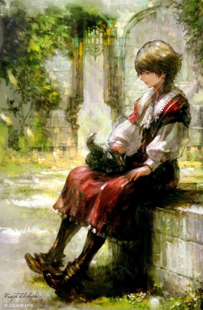 joshua rosfield and torgal (final fantasy and 1 more) drawn by takahashi_kazuya