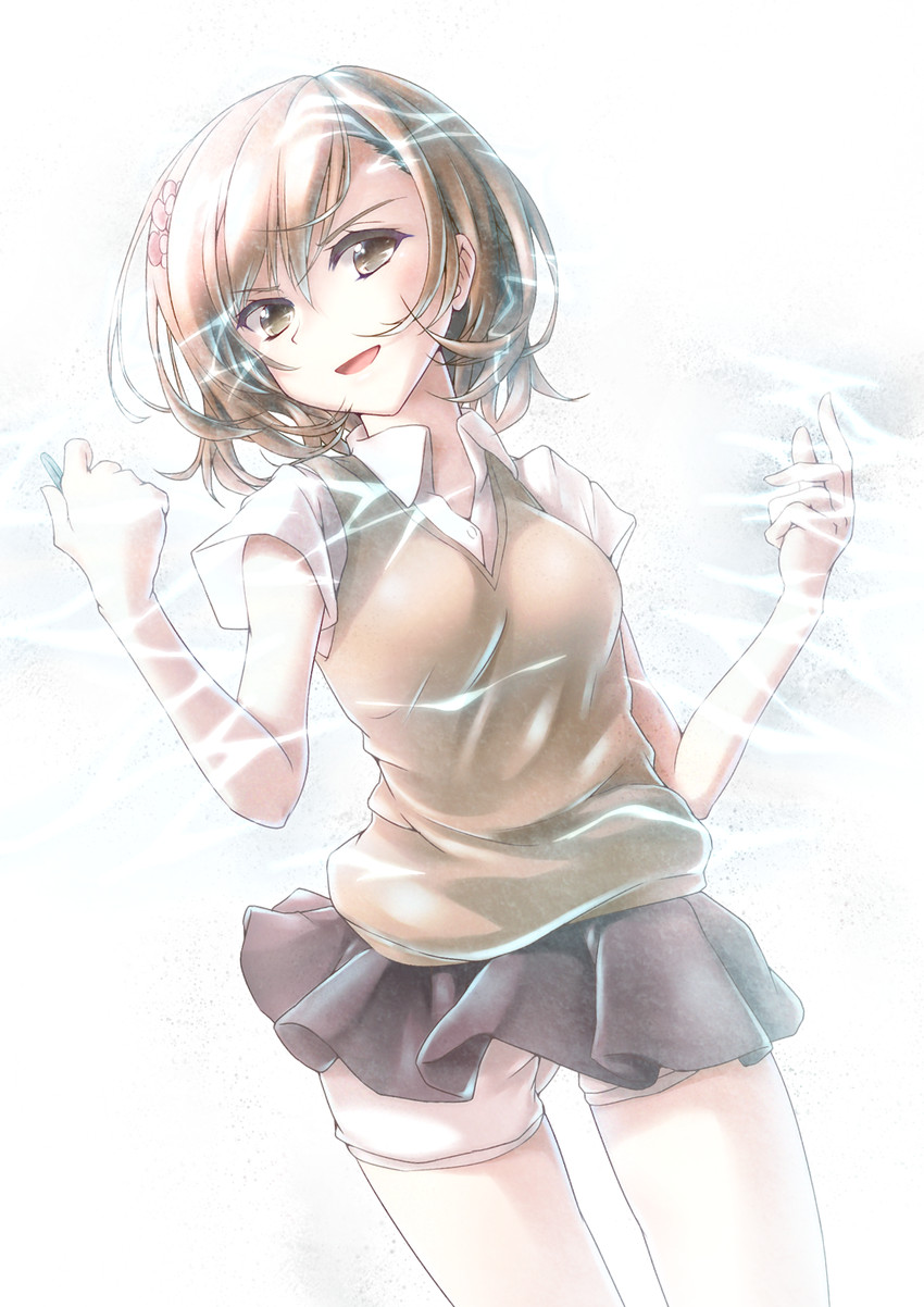 misaka mikoto (toaru majutsu no index and 1 more) drawn by asahi_(ge_nyu)