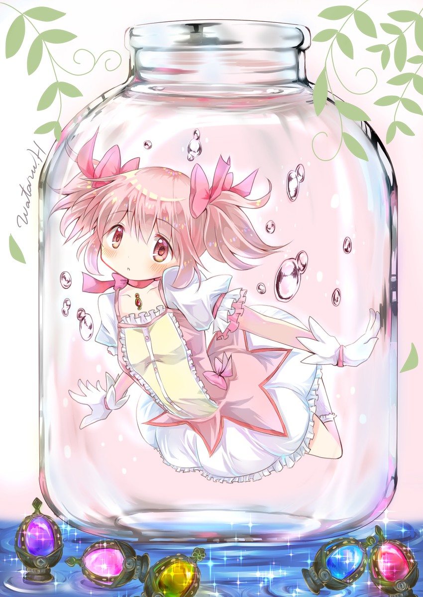 kaname madoka (mahou shoujo madoka magica) drawn by hoshikage_wataru