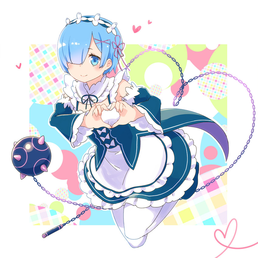 rem (re:zero kara hajimeru isekai seikatsu) drawn by ayakashi_(monkeypanch)