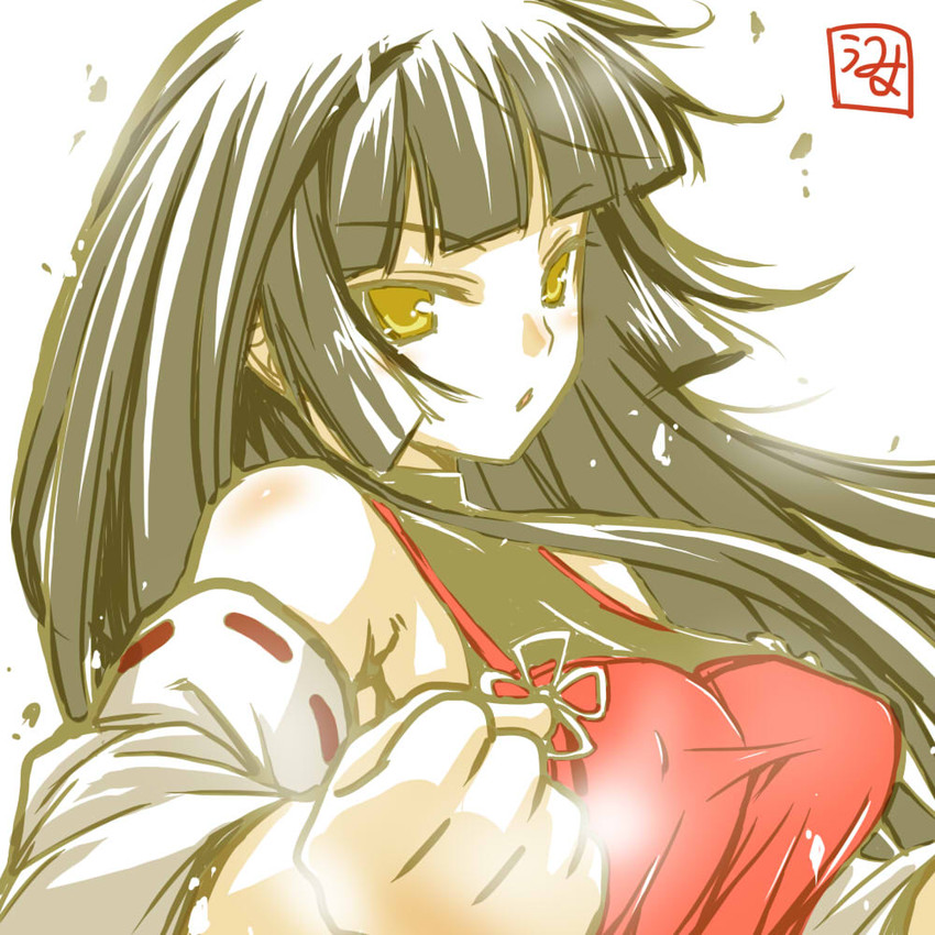 sendai hakurei no miko (original and 2 more) drawn by umyonge_(lkakeu)