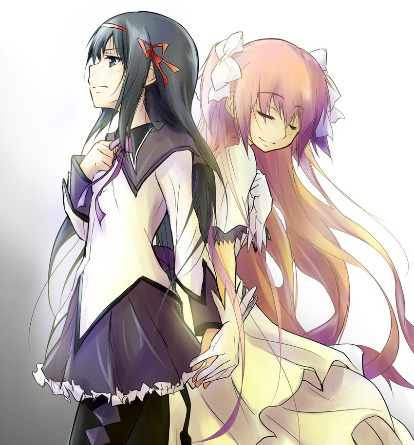 akemi homura, kaname madoka, and ultimate madoka (mahou shoujo madoka magica) drawn by daiki