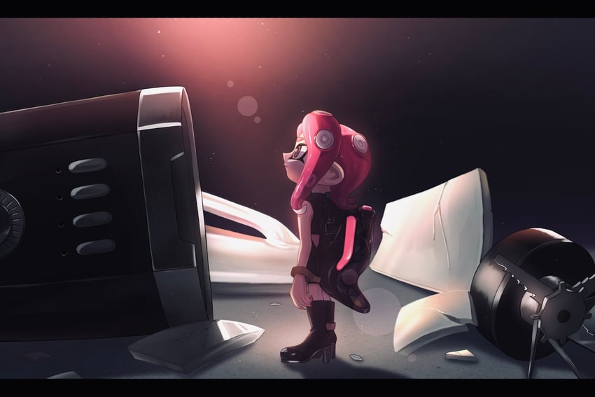 agent 8 (splatoon and 2 more) drawn by oka_kabe