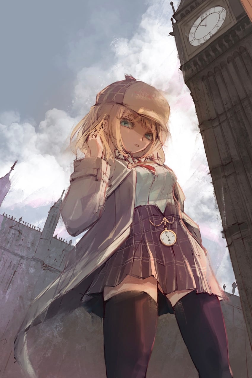 watson amelia (hololive and 1 more) drawn by shin5_art
