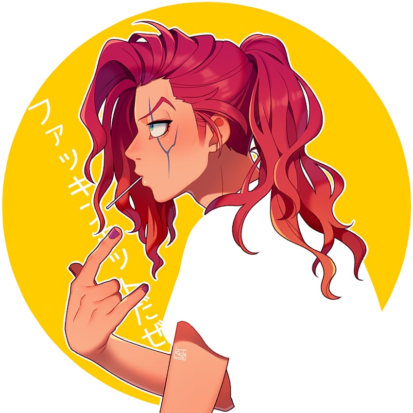 otoishi akira (jojo no kimyou na bouken and 1 more) drawn by kiri_futoshi
