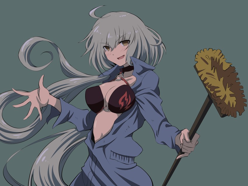 jeanne d'arc alter and spike spiegel (fate and 2 more) drawn by fujitaka_nasu