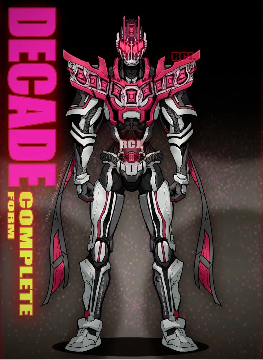 kamen rider decade and kamen rider decade complete form (kamen rider and 1 more) drawn by rcj