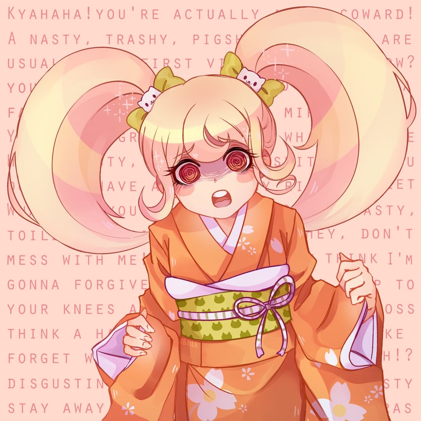 saionji hiyoko (danganronpa and 1 more) drawn by ibble_(ibblescribbles)
