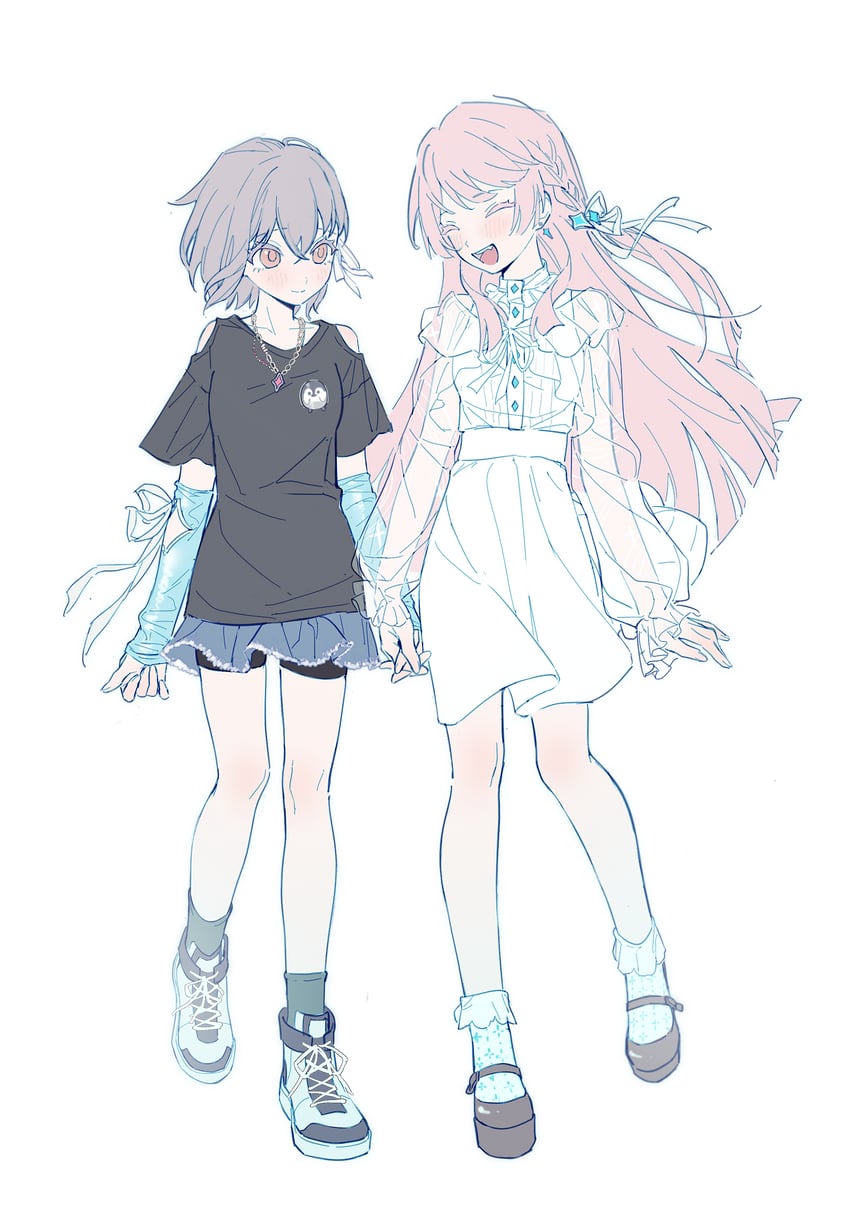 chihaya anon and takamatsu tomori (bang dream! and 1 more) drawn by simoco