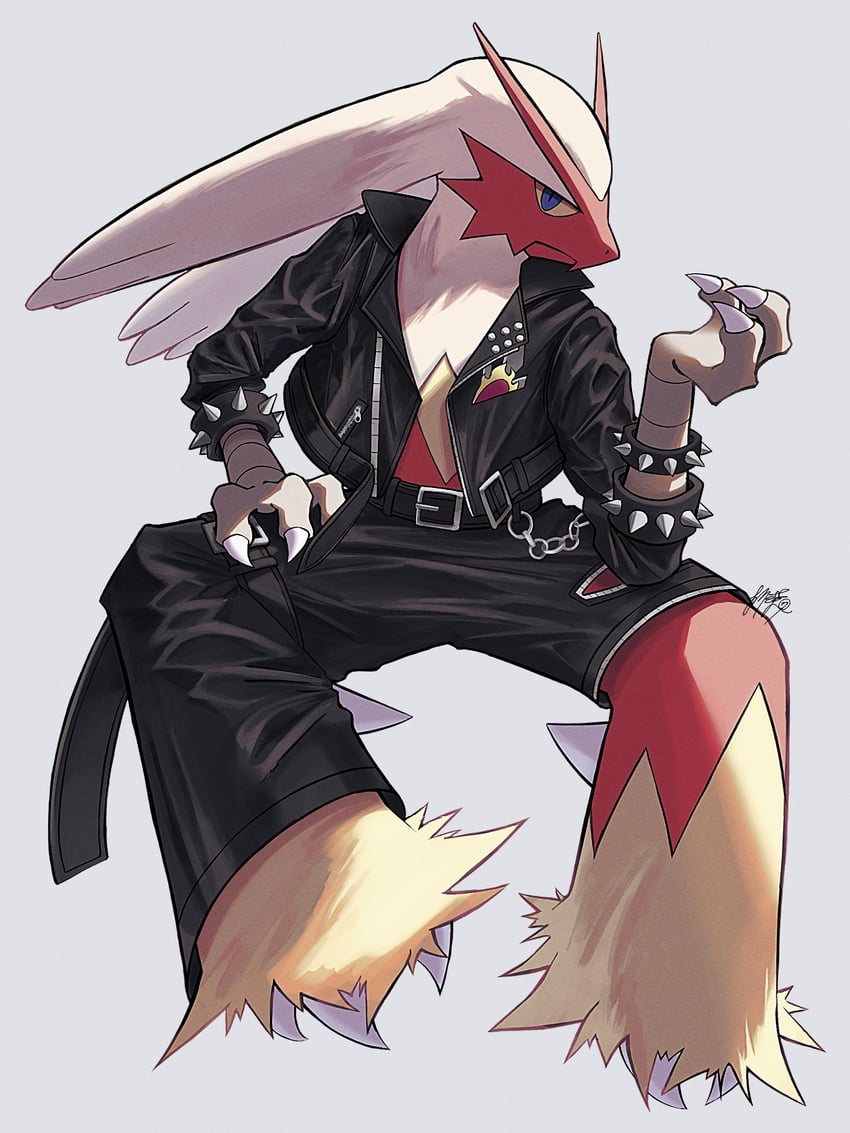 blaziken (pokemon and 1 more) drawn by kuchiba_(jret2454)