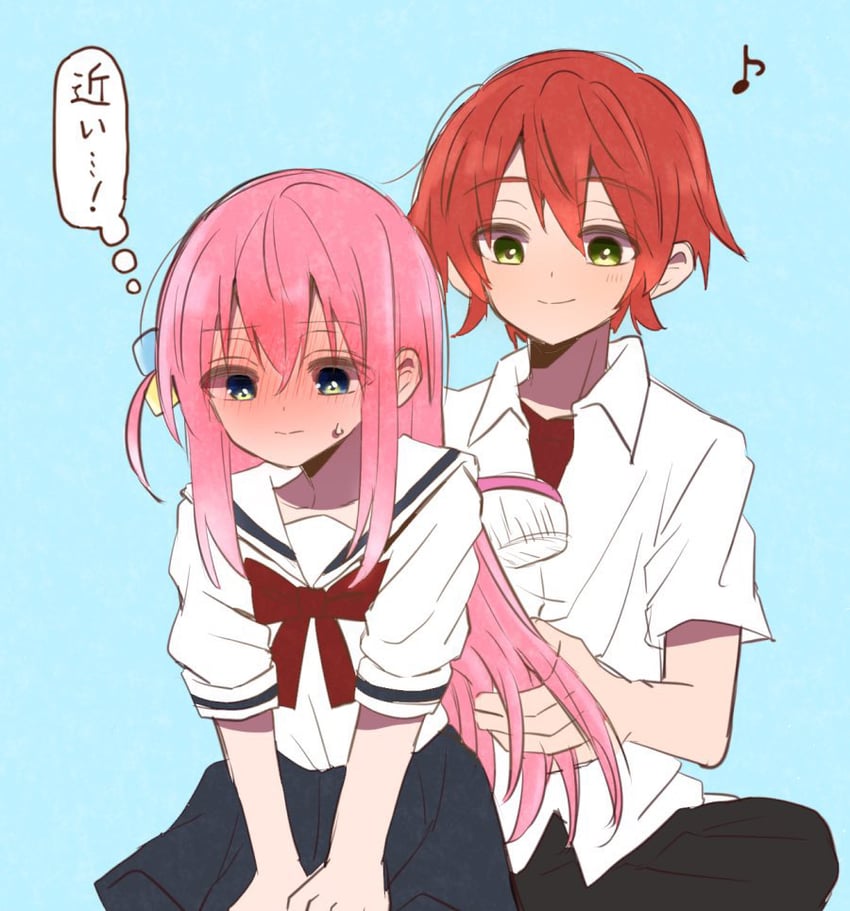 gotoh hitori and kita ikuyo (bocchi the rock!) drawn by warashi67