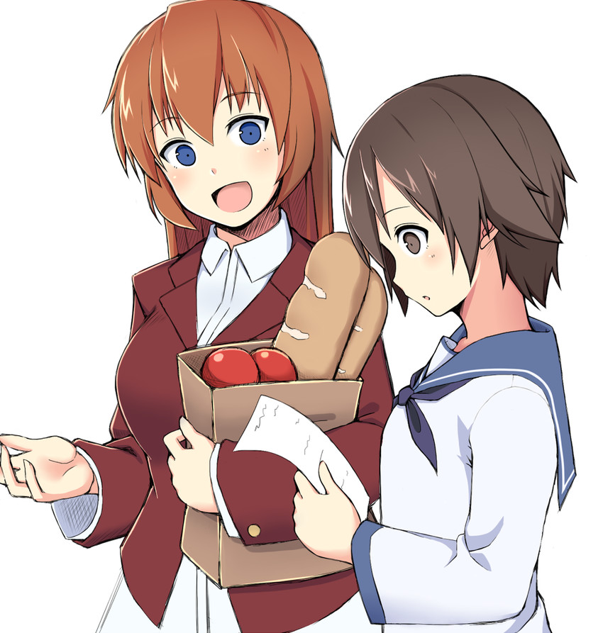 miyafuji yoshika and charlotte e. yeager (world witches series and 1 more) drawn by momiji7728