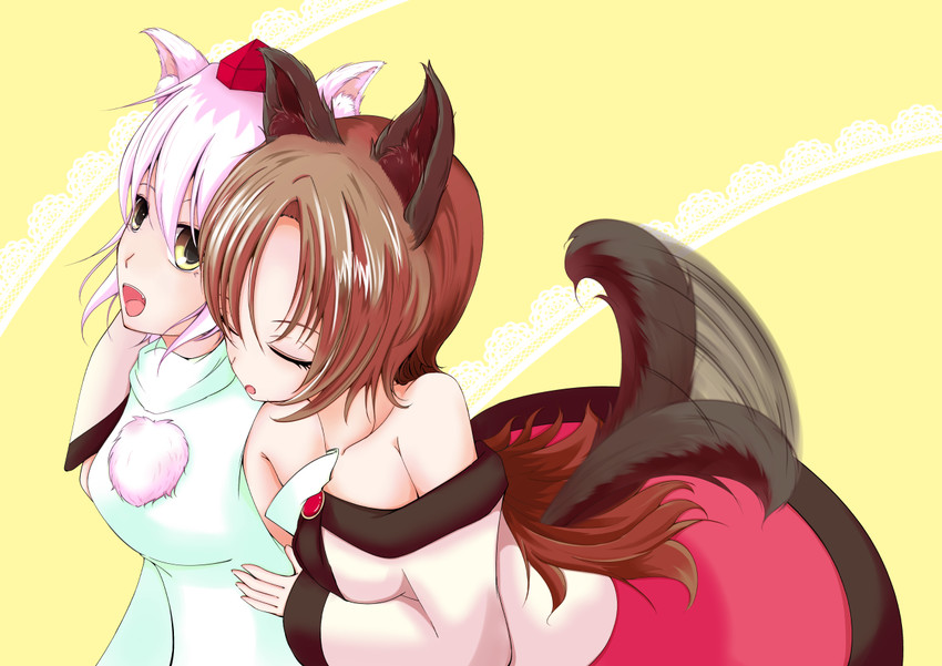inubashiri momiji and imaizumi kagerou (touhou) drawn by inui_gonta