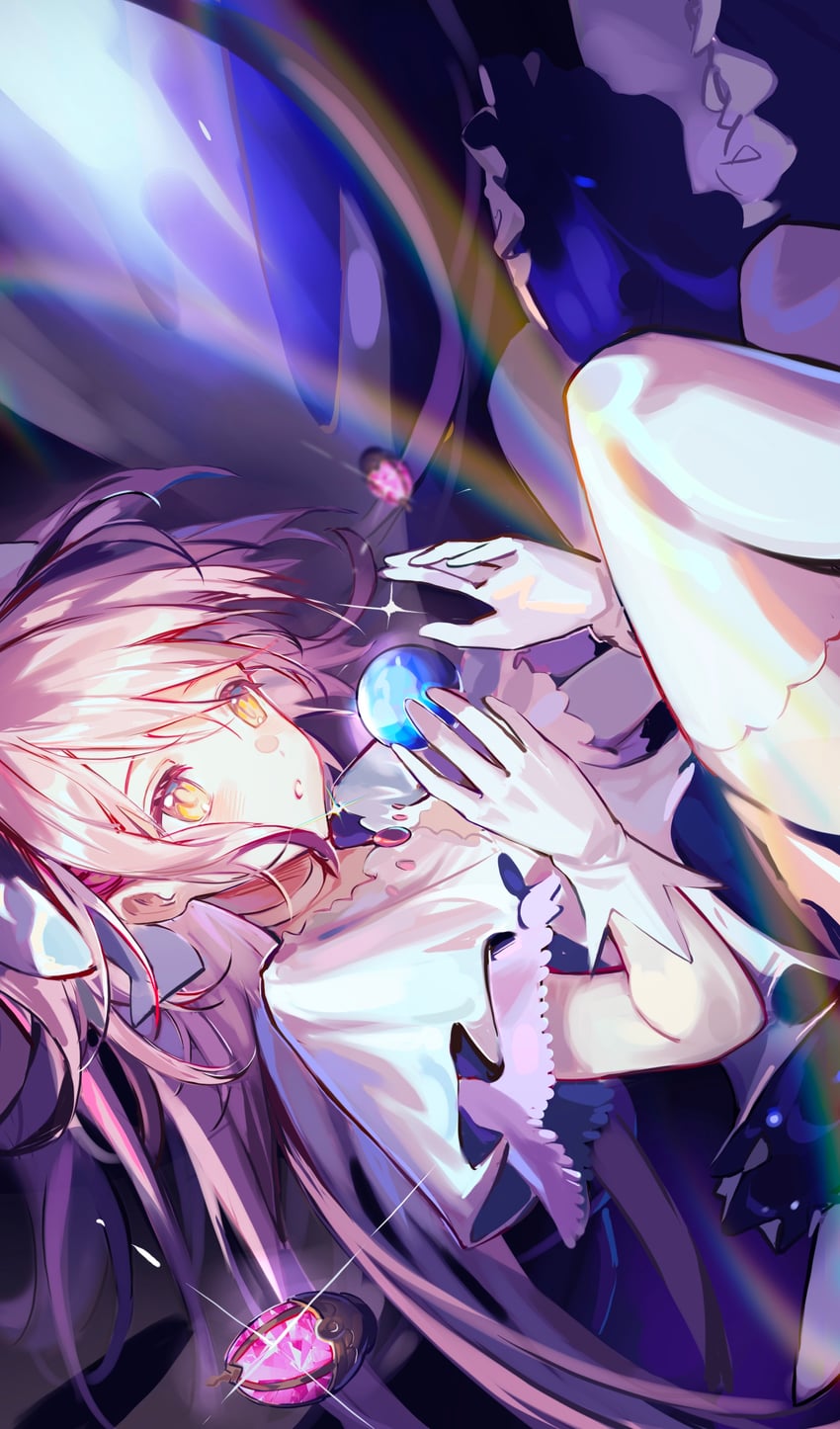 kaname madoka and ultimate madoka (mahou shoujo madoka magica) drawn by wangmou_zilaojuan