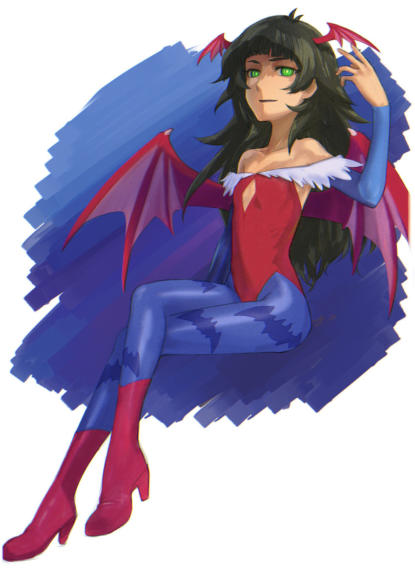 lilith and hiyajou maho (darkstalkers and 2 more) drawn by menomorute