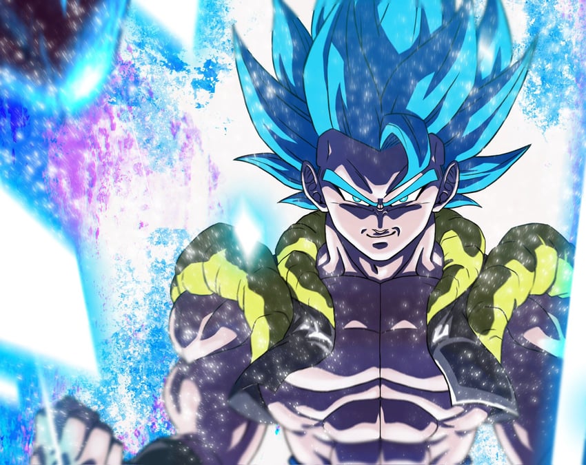 gogeta (dragon ball and 2 more) drawn by tenseihahihu94