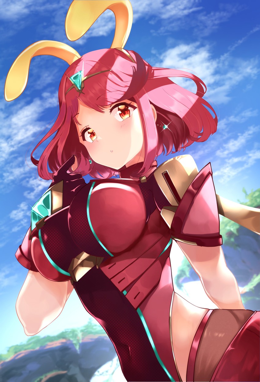 pyra (xenoblade chronicles and 2 more) drawn by risumi_(taka-fallcherryblossom)